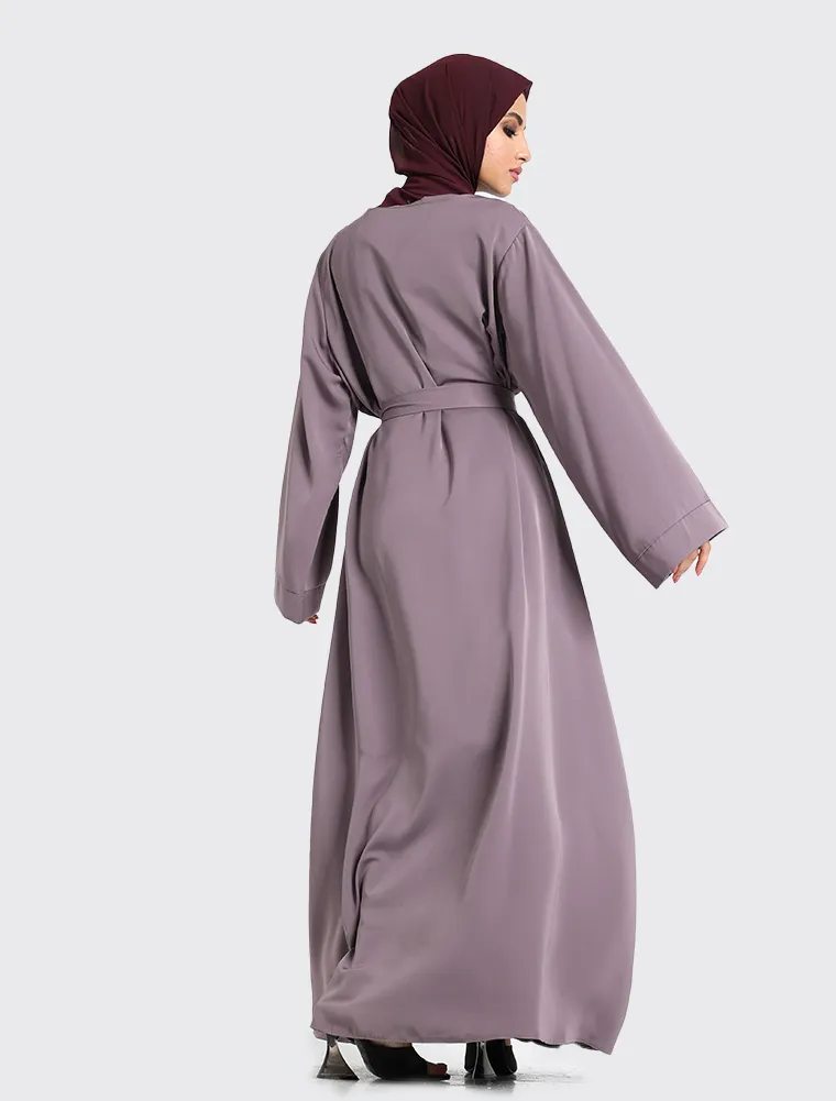 Mauve Plain Abaya